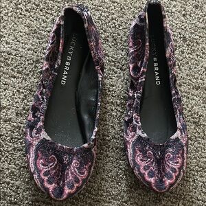 Lucky Brand Elmo Women's Faux Suede Ballet Flats Size 7